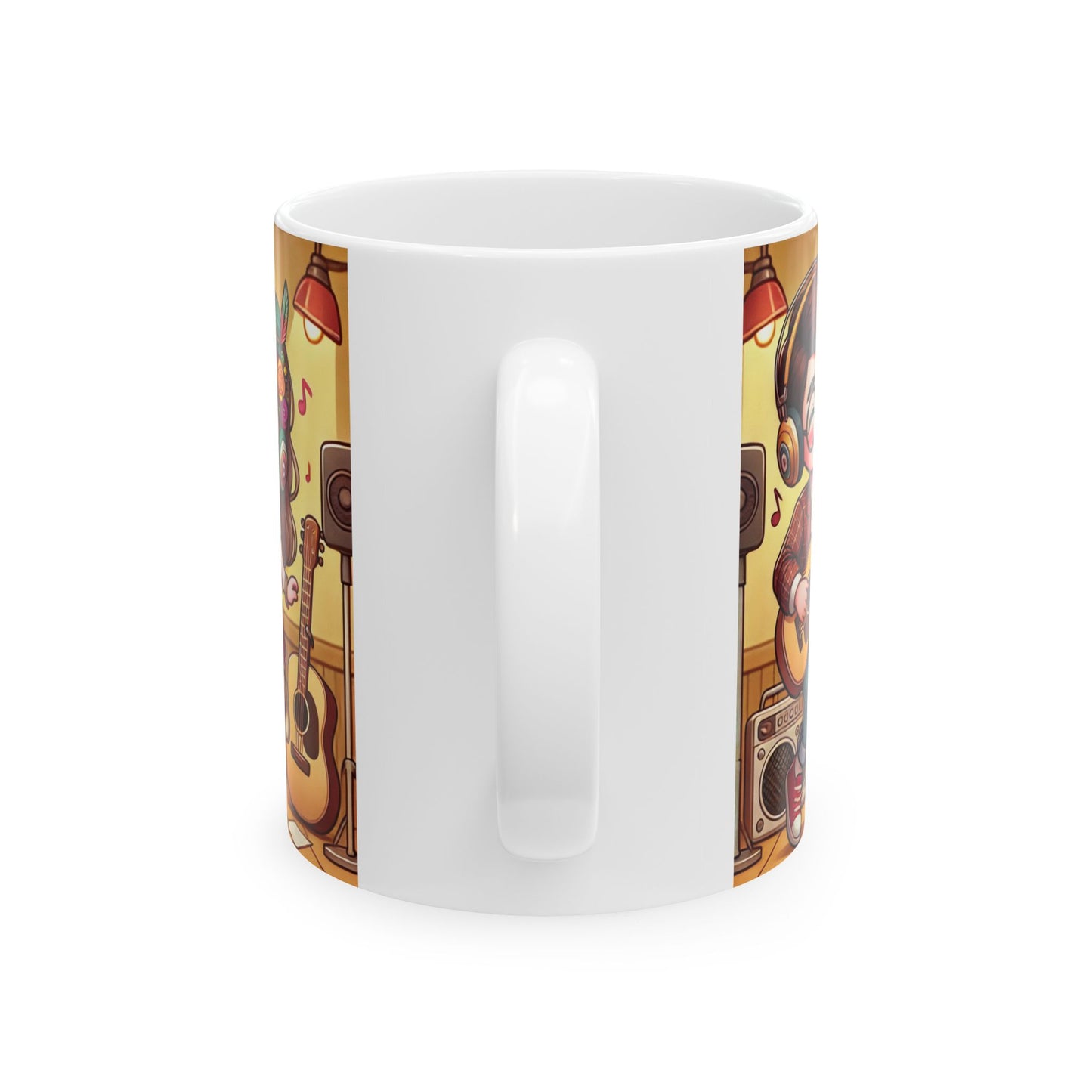 Musical Vibes Ceramic Mug - Perfect Gift for Music Lovers