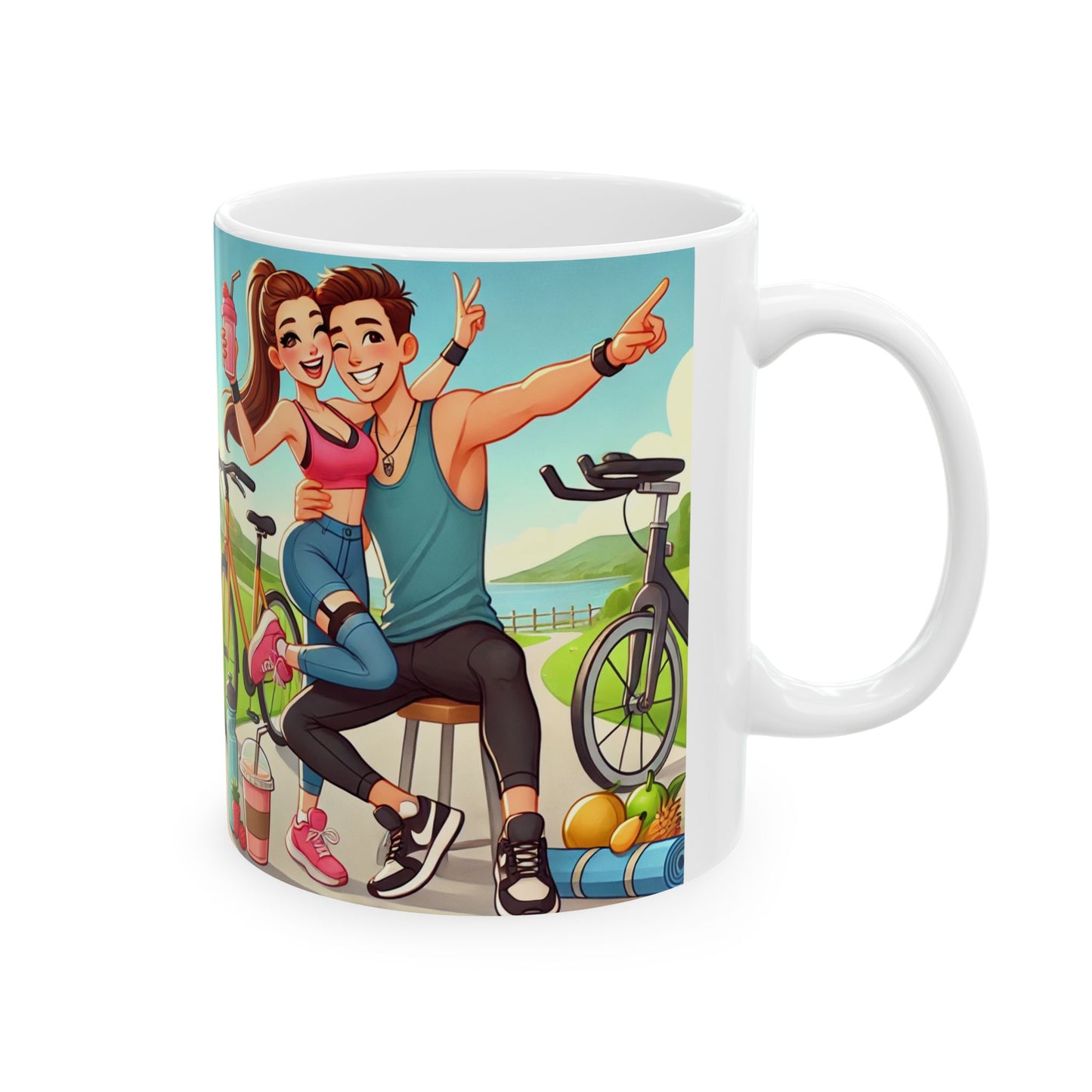 Active Lifestyle Ceramic Mug - 11oz & 15oz