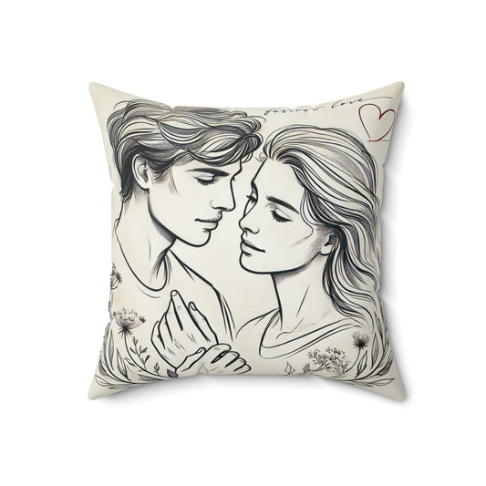 Spun Polyester Square Pillow