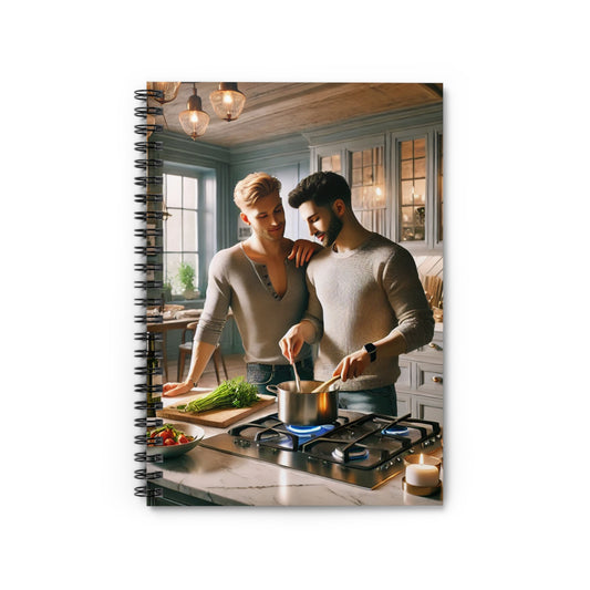 Couples Cooking Spiral Notebook - Ruled Line for Recipe Ideas