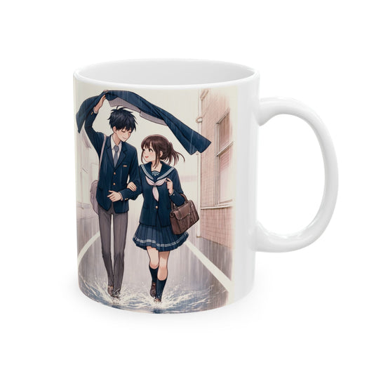 Romantic Anime Ceramic Mug - Perfect Gift for Lovers and Coffee Enthusiasts