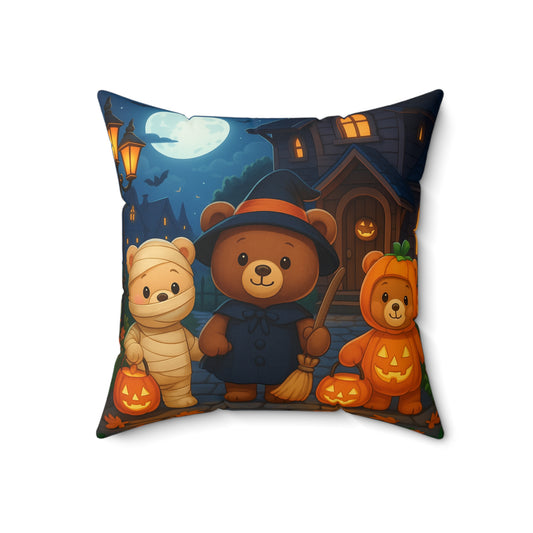 Halloween Bear Decor Pillow, Throw Pillow, Spooky Home Accent, Autumn Decor, Kids Room Halloween Gift