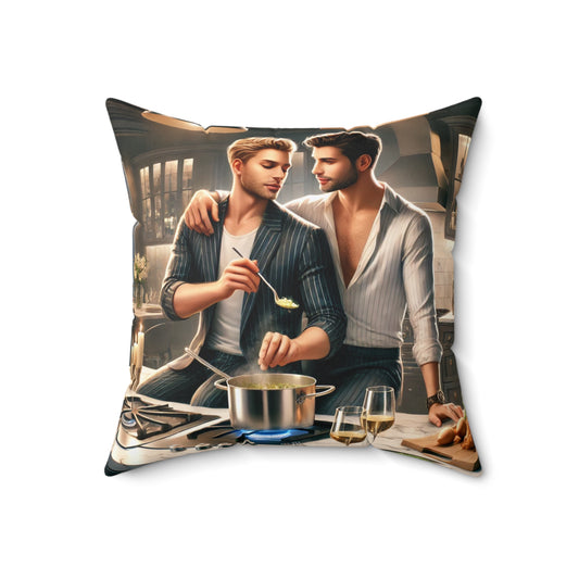 Spun Polyester Square Pillow