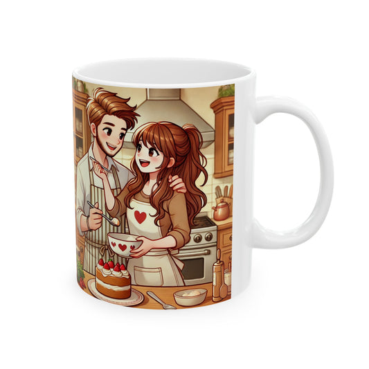 Cozy Kitchen Ceramic Mug - Perfect for Home Chefs & Food Lovers