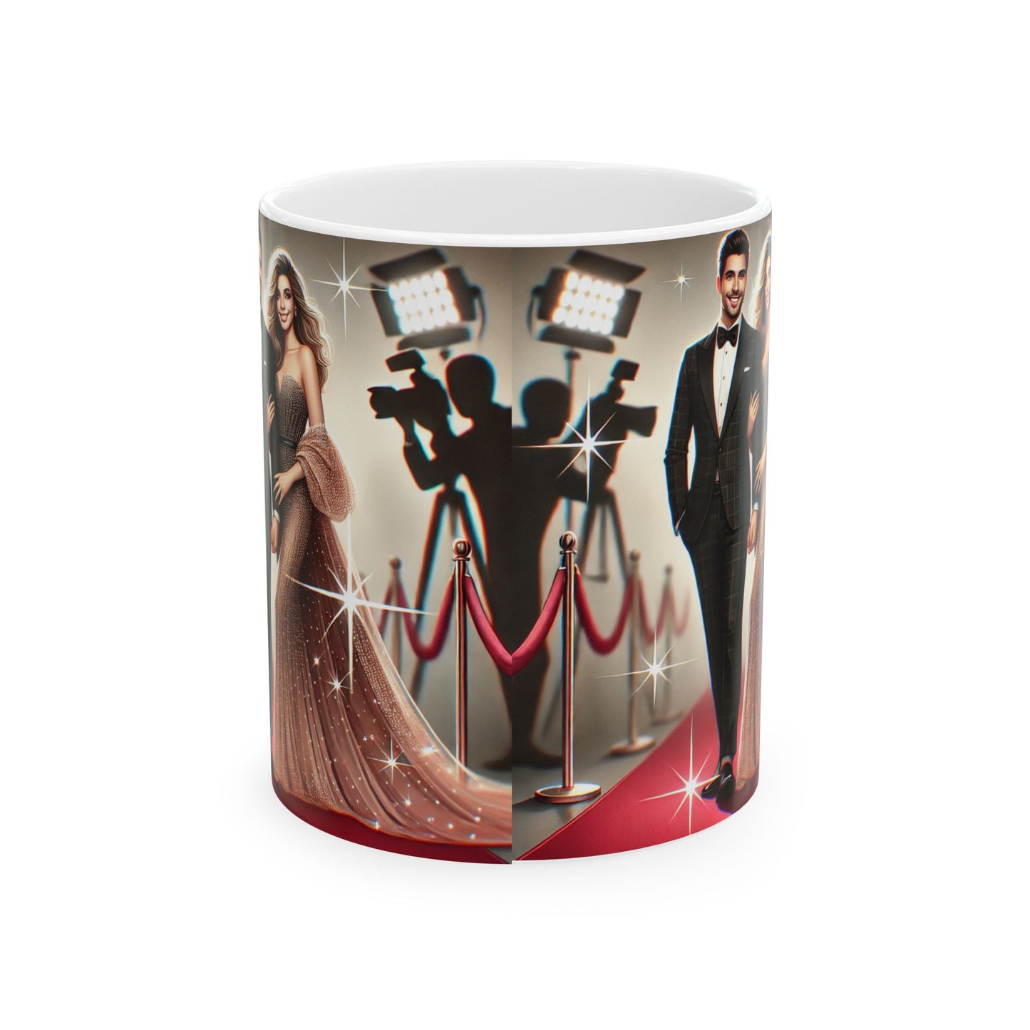 Hollywood Glamour Ceramic Mug - 11oz & 15oz | Perfect for Award Shows & Red Carpet Events