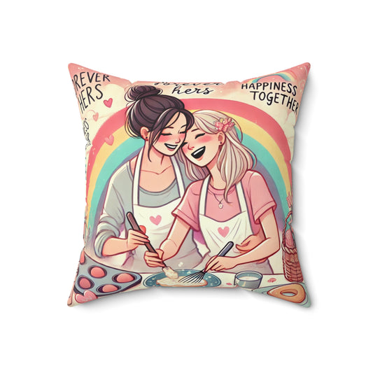 Spun Polyester Square Pillow