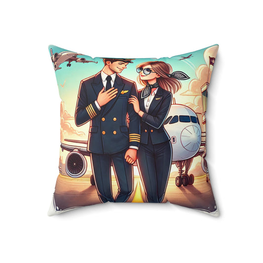 Spun Polyester Square Pillow