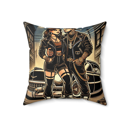 Spun Polyester Square Pillow