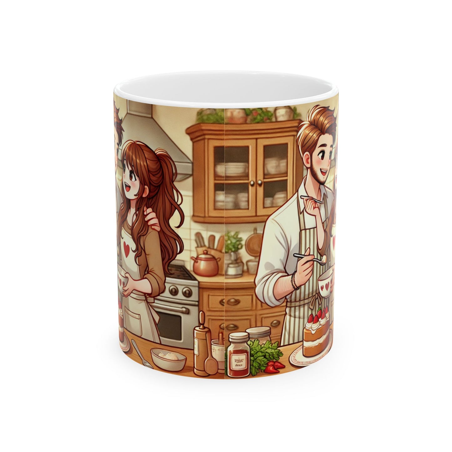 Cozy Kitchen Ceramic Mug - Perfect for Home Chefs & Food Lovers