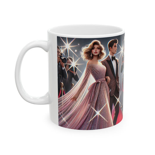Glamorous Hollywood Ceramic Mug – Perfect Gift for Movie Lovers and Celebrities