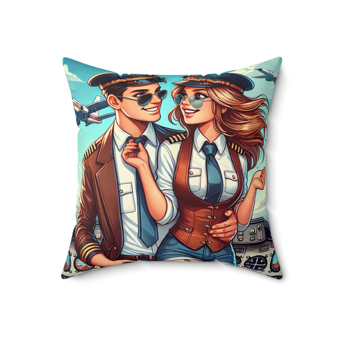 Spun Polyester Square Pillow