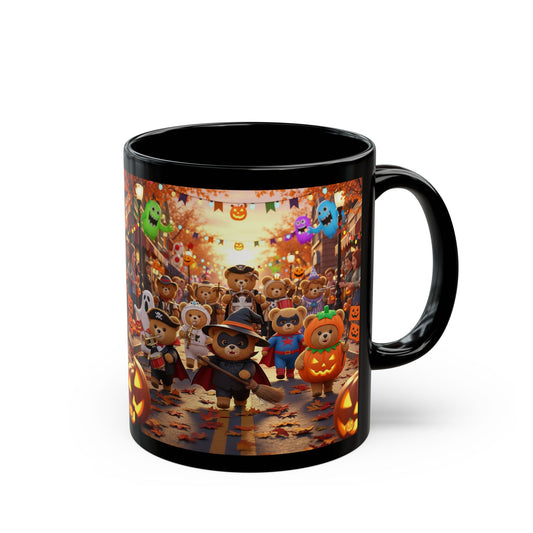Whimsical Halloween Mug - Fun Animal Characters, Perfect for Fall, Gift for Kids & Friends, Coffee Tea Cup, Holiday Decor