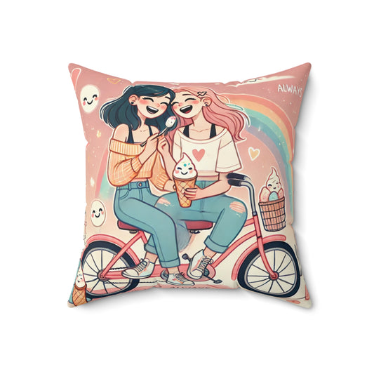 Spun Polyester Square Pillow