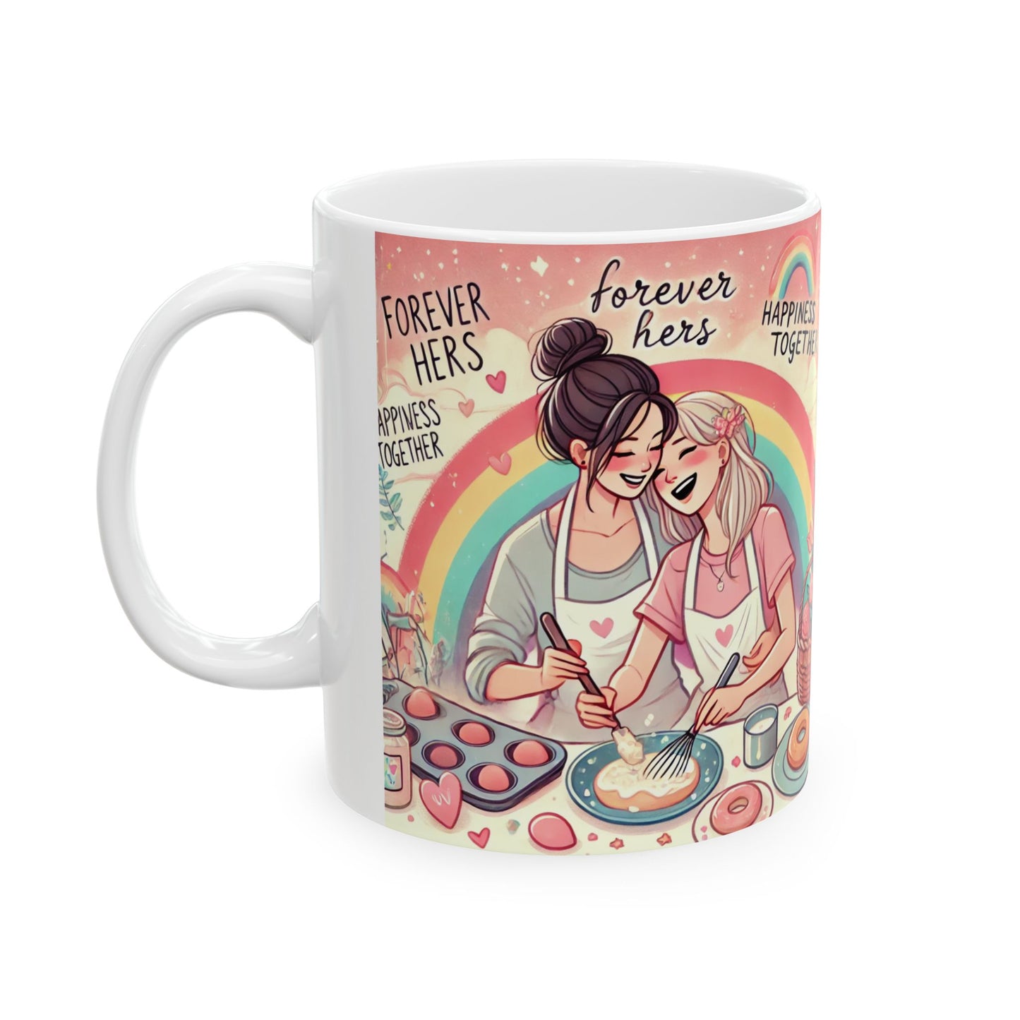 Forever Yours Ceramic Mug - 11oz & 15oz | Perfect Gift for Friends & Couples