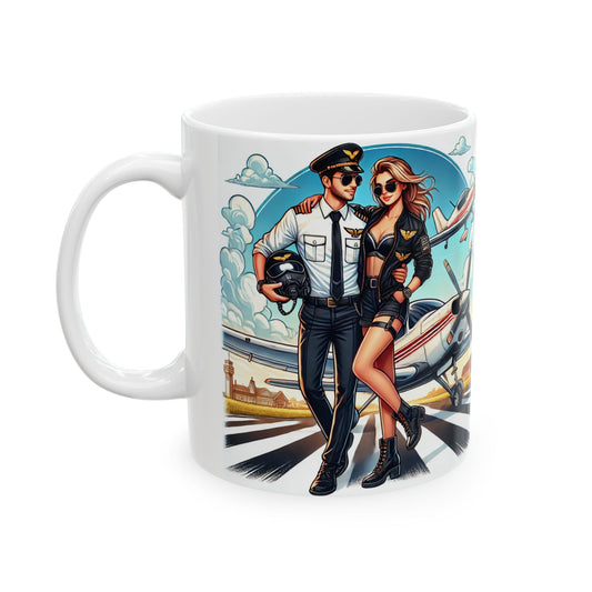 Aviator Pilot Ceramic Mug - 11oz & 15oz | Perfect Gift for Aviation Enthusiasts