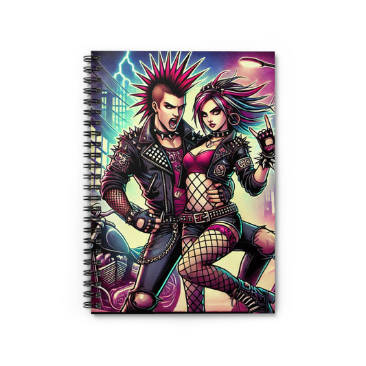 Punk Rock Spiral Notebook - Ruled Line for Creative Souls