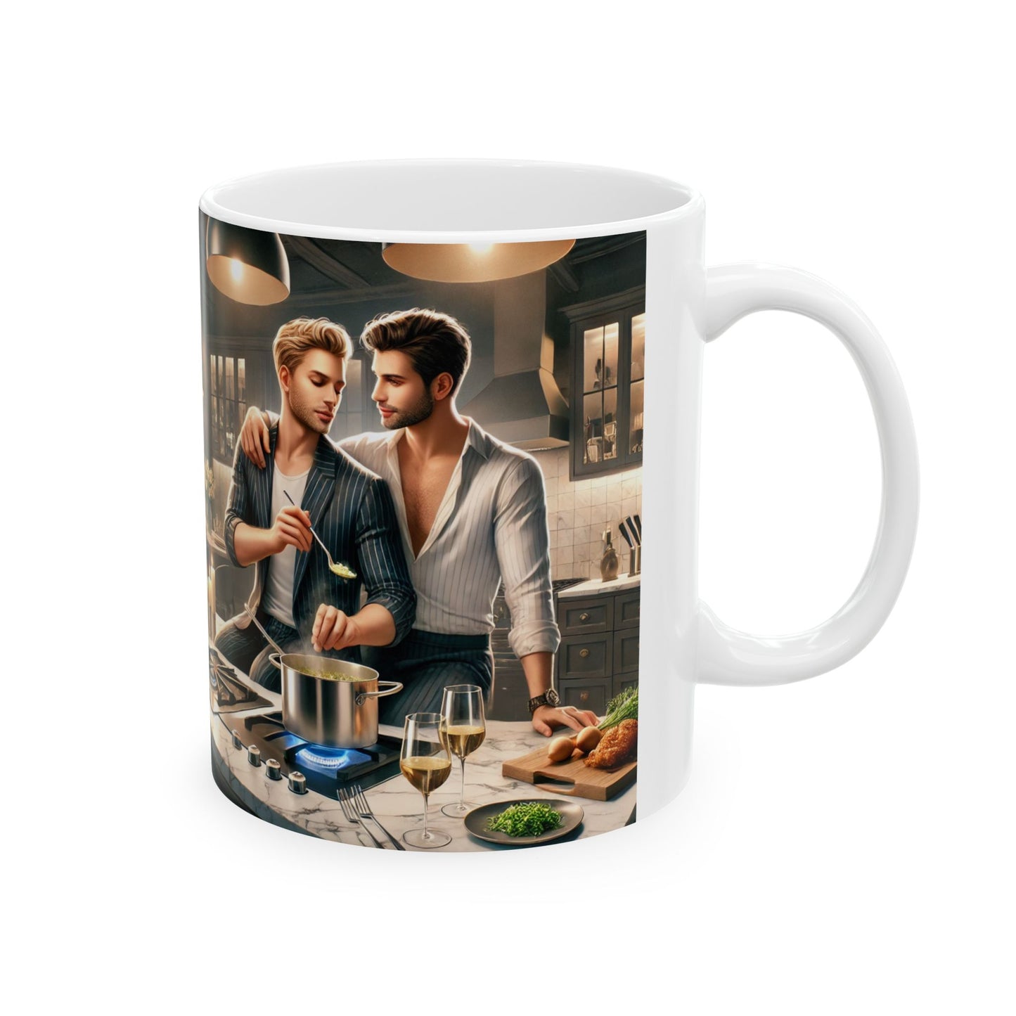 Romantic Chef Ceramic Mug - 11oz & 15oz