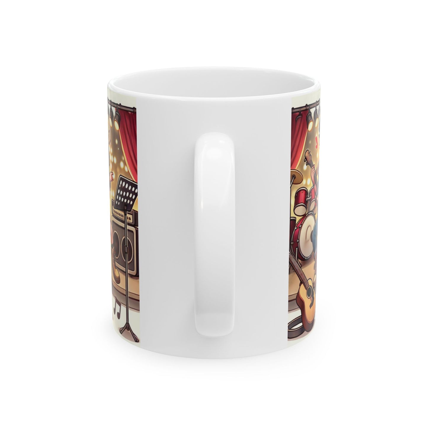 Musical Duo Ceramic Mug - Perfect for Musicians & Music Lovers