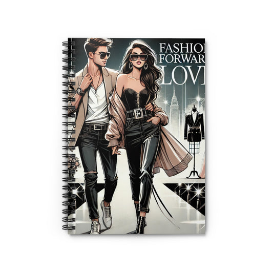 Fashion Forward Love Spiral Notebook - Trendy Ruled Journal for Stylish Creatives