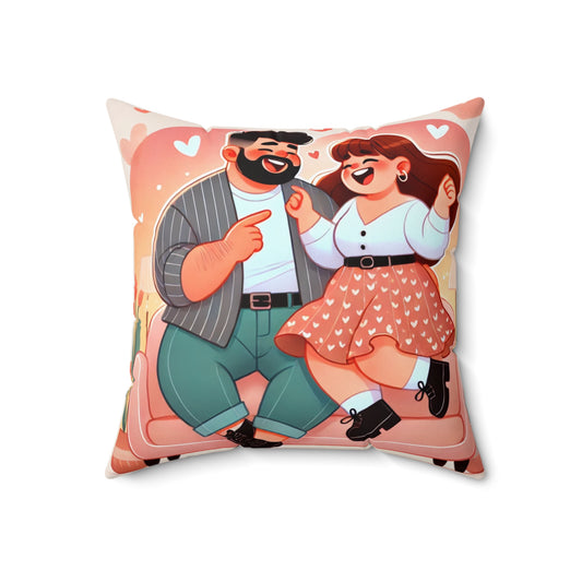 Spun Polyester Square Pillow