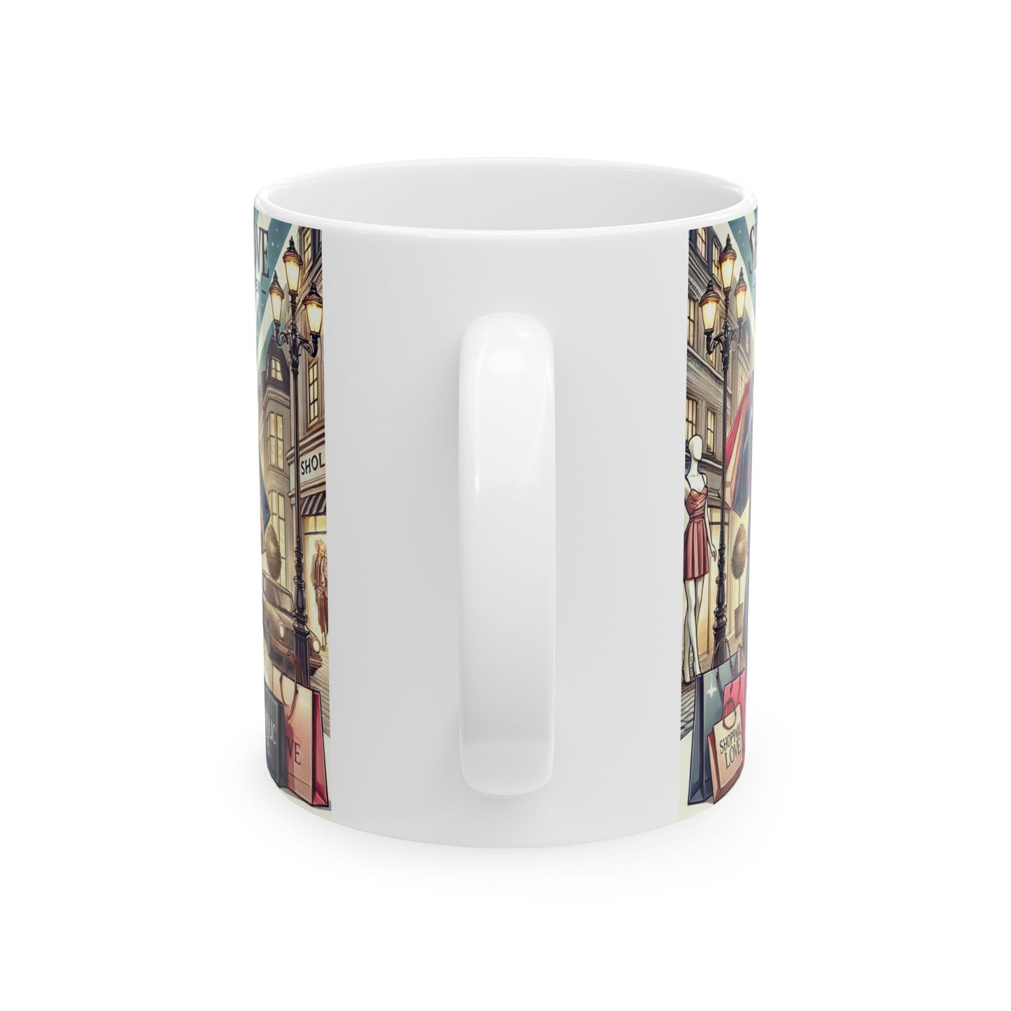 Shopaholic Love Ceramic Mug - Perfect Gift for Fashion Lovers