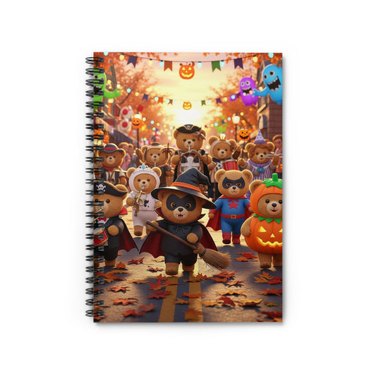 Halloween-themed Spiral Notebook - Perfect for Note-taking, Journaling, School, Gifts, Fall Decor