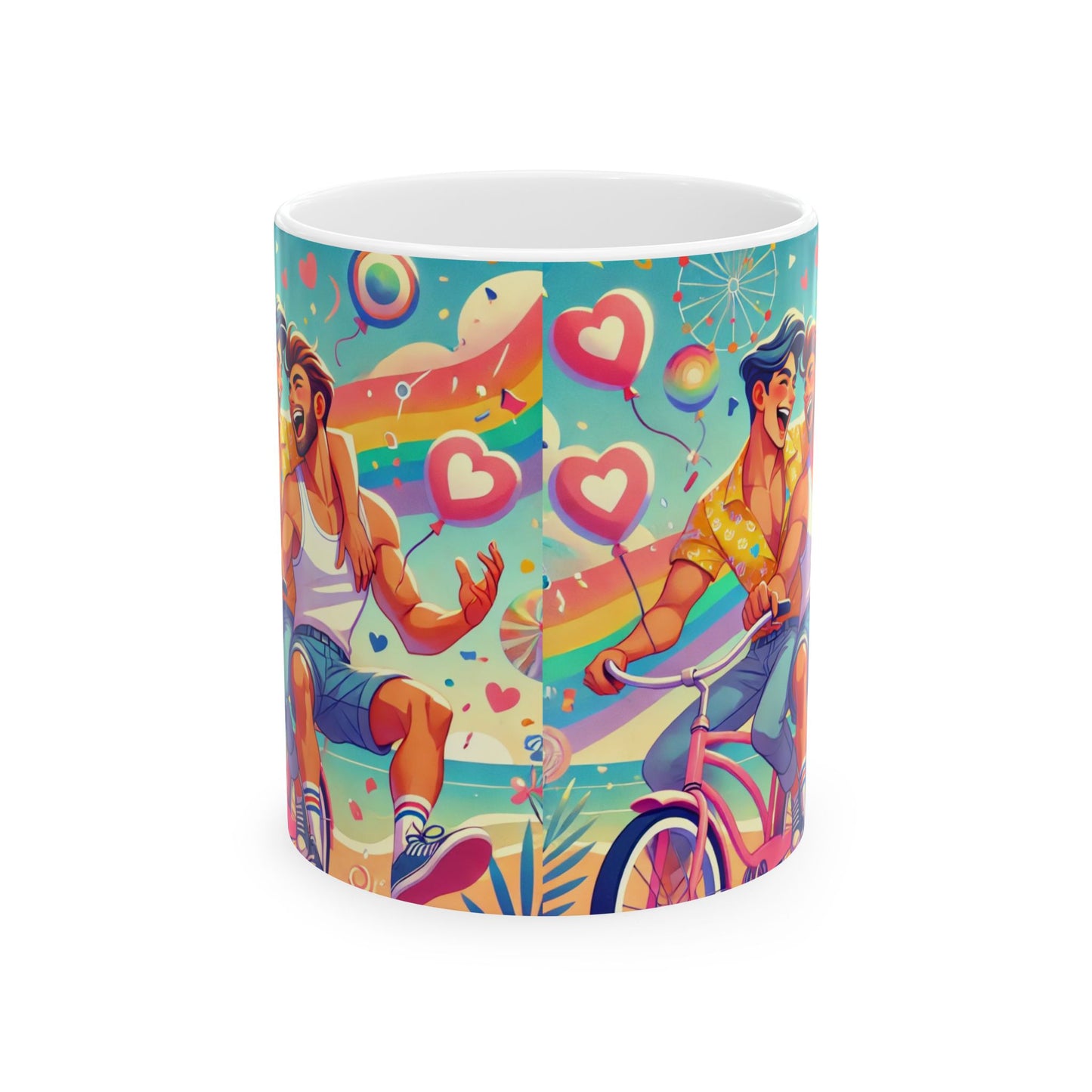 Pride Celebration Mug - Colorful LGBTQ+ Art, Fun and Love Design