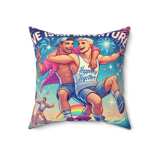 Spun Polyester Square Pillow