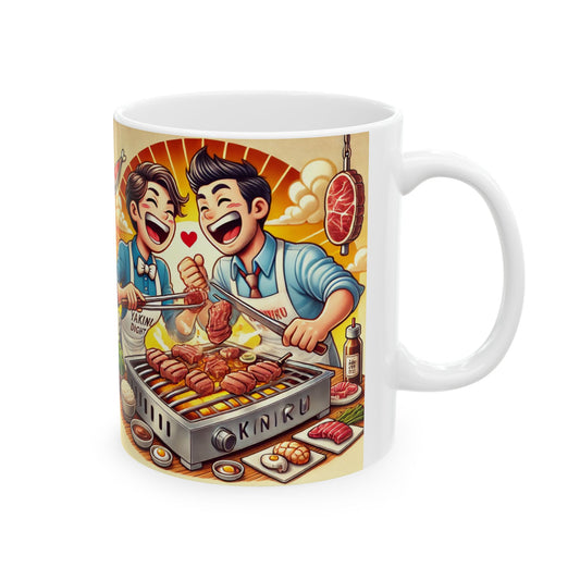 Grill Masters Ceramic Mug - Fun BBQ Cooking Design for Food Lovers