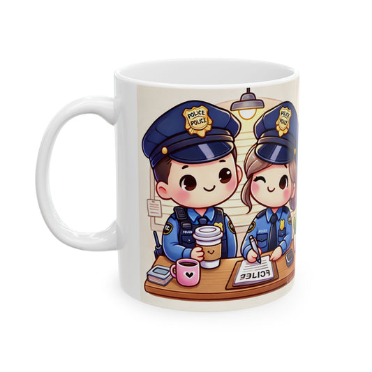 Cute Police Officer Ceramic Mug - 11oz & 15oz