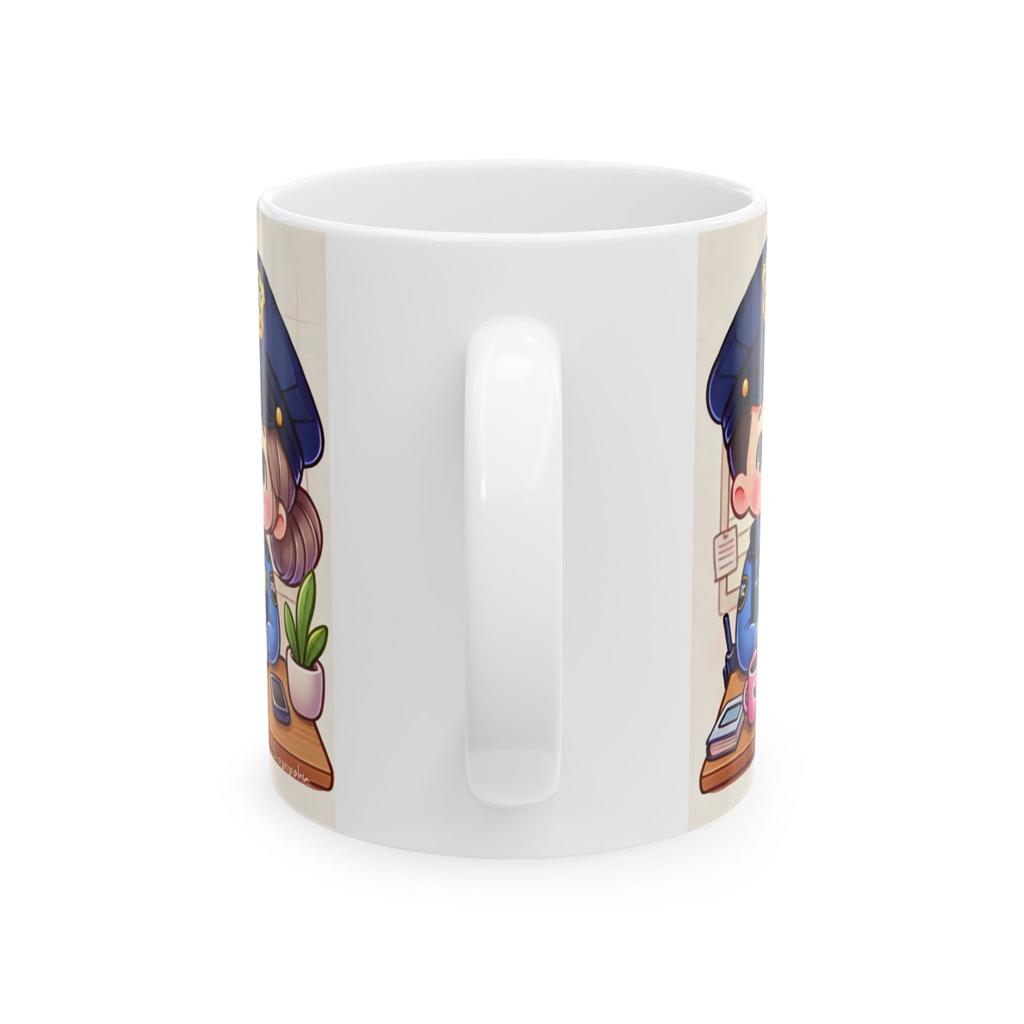 Cute Police Officer Ceramic Mug - 11oz & 15oz