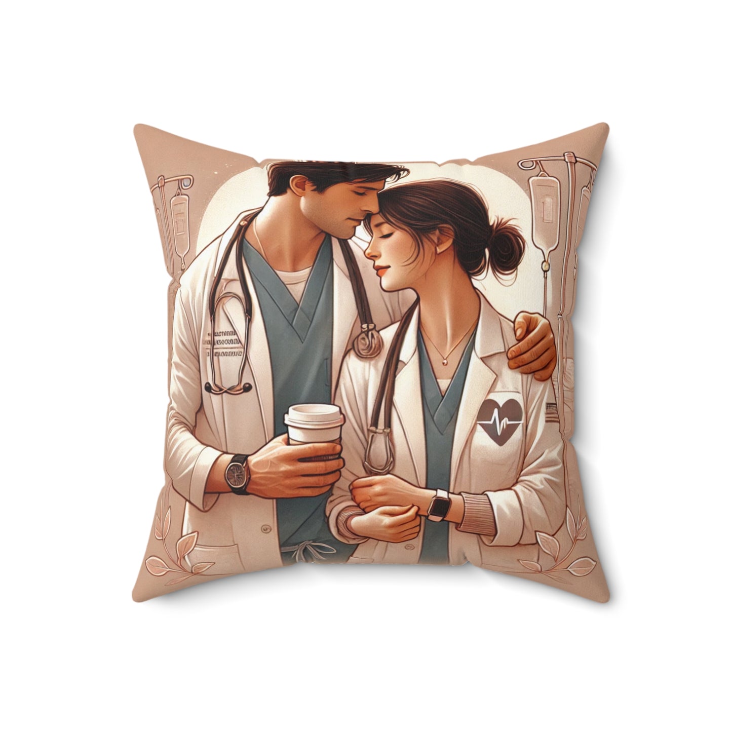 Spun Polyester Square Pillow