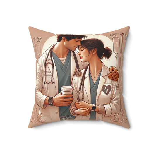 Spun Polyester Square Pillow