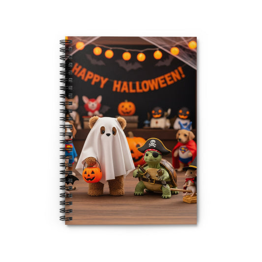 Halloween-Themed Spiral Notebook - Perfect for Notes, Journals, School Supplies, Gift Ideas, Holiday Planning