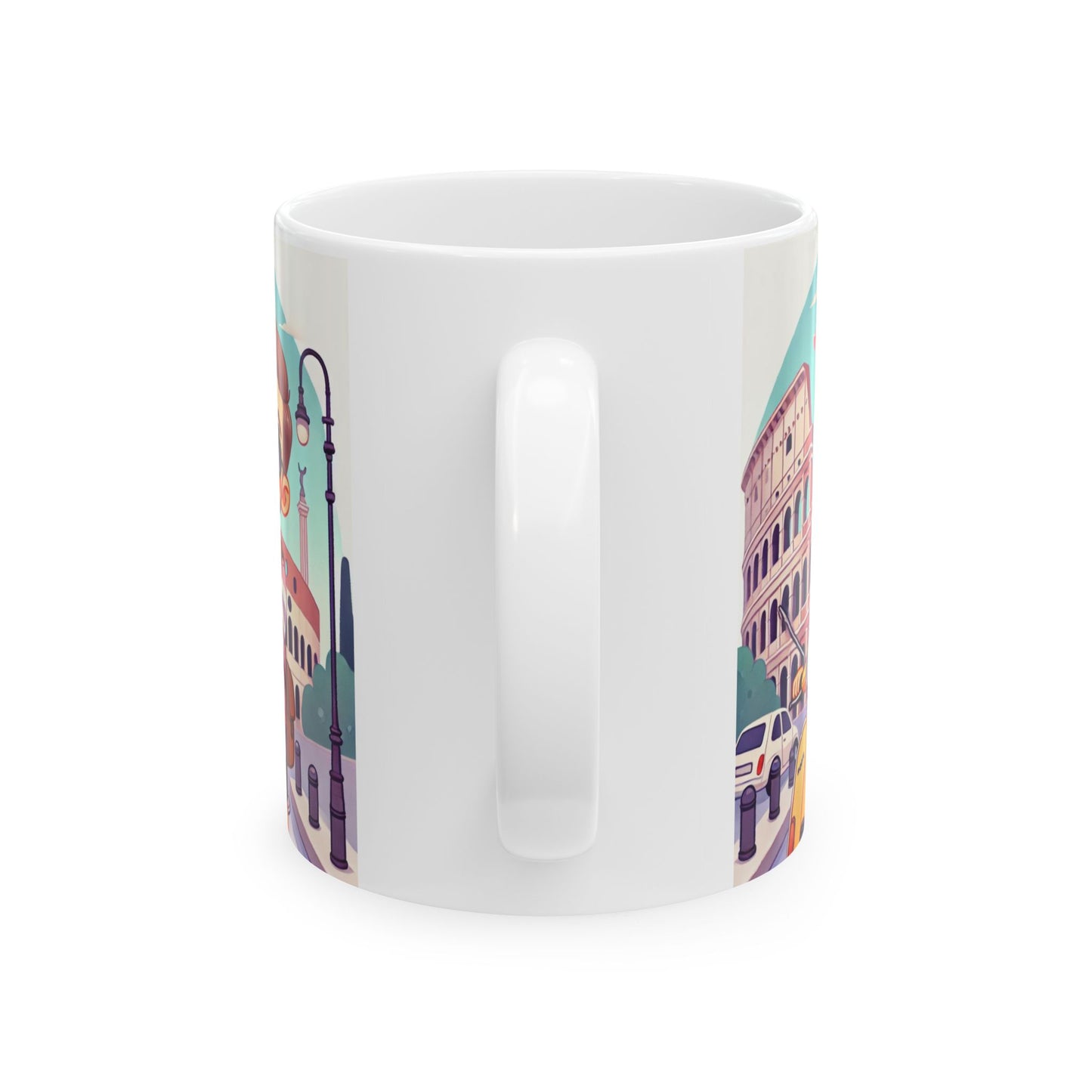 Whimsical Couples Ceramic Mug - Perfect for Coffee Lovers and Romantic Gifts