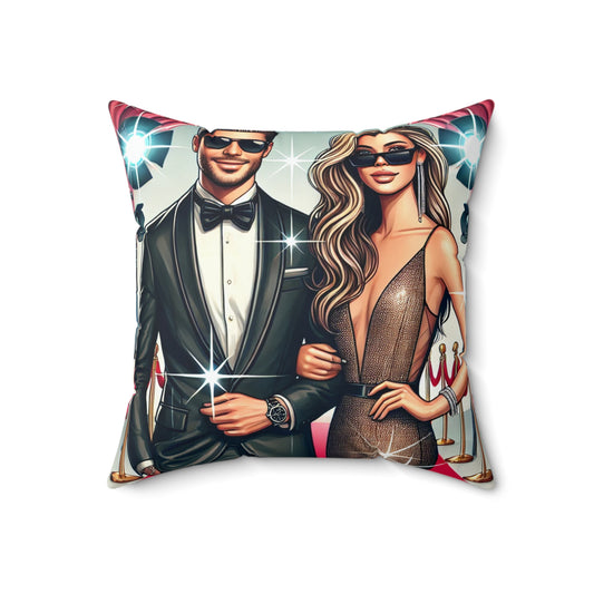 Spun Polyester Square Pillow
