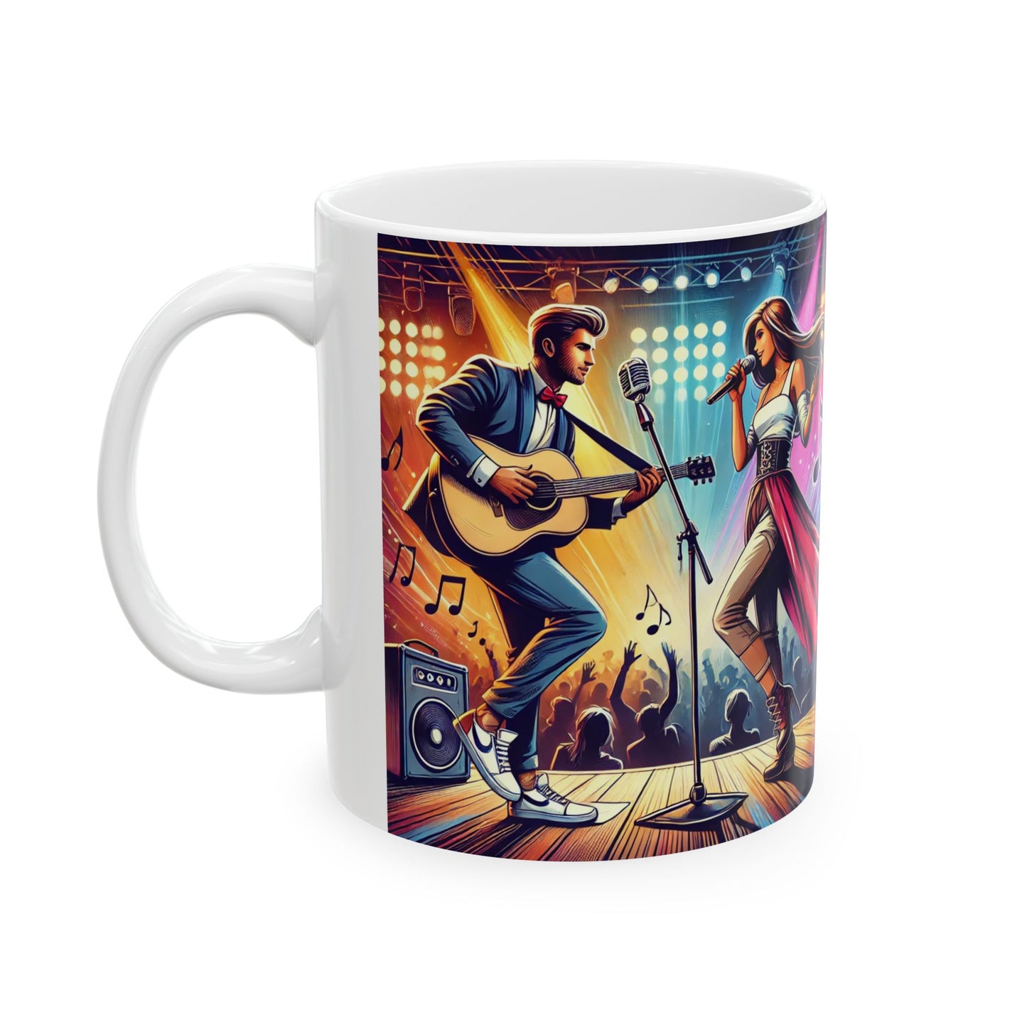 Concert Vibes Ceramic Mug - 11oz & 15oz | Perfect Gift for Music Lovers