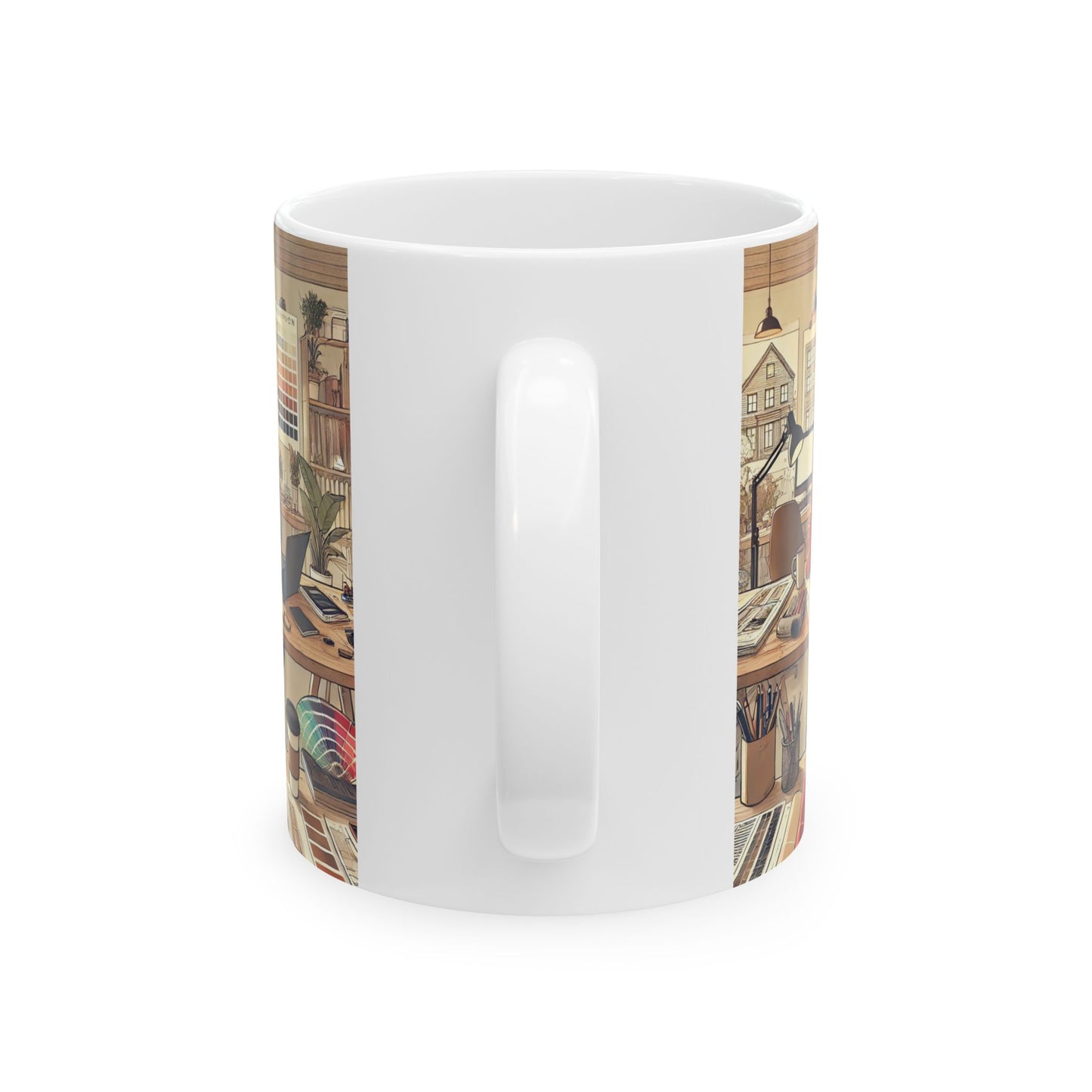 Creative Workspace Ceramic Mug | 11oz & 15oz | Perfect Gift for Designers and Artists