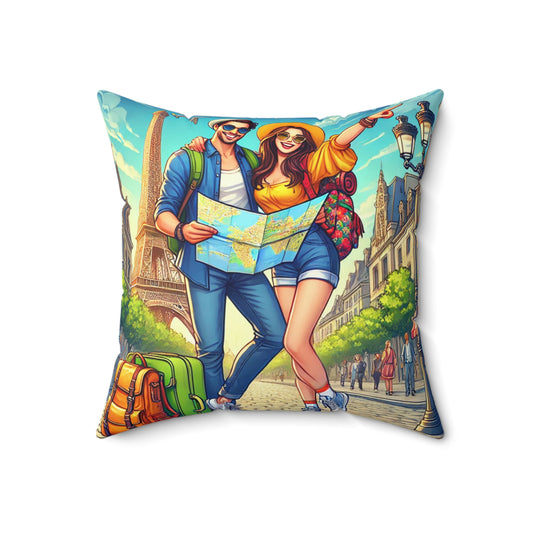 Spun Polyester Square Pillow