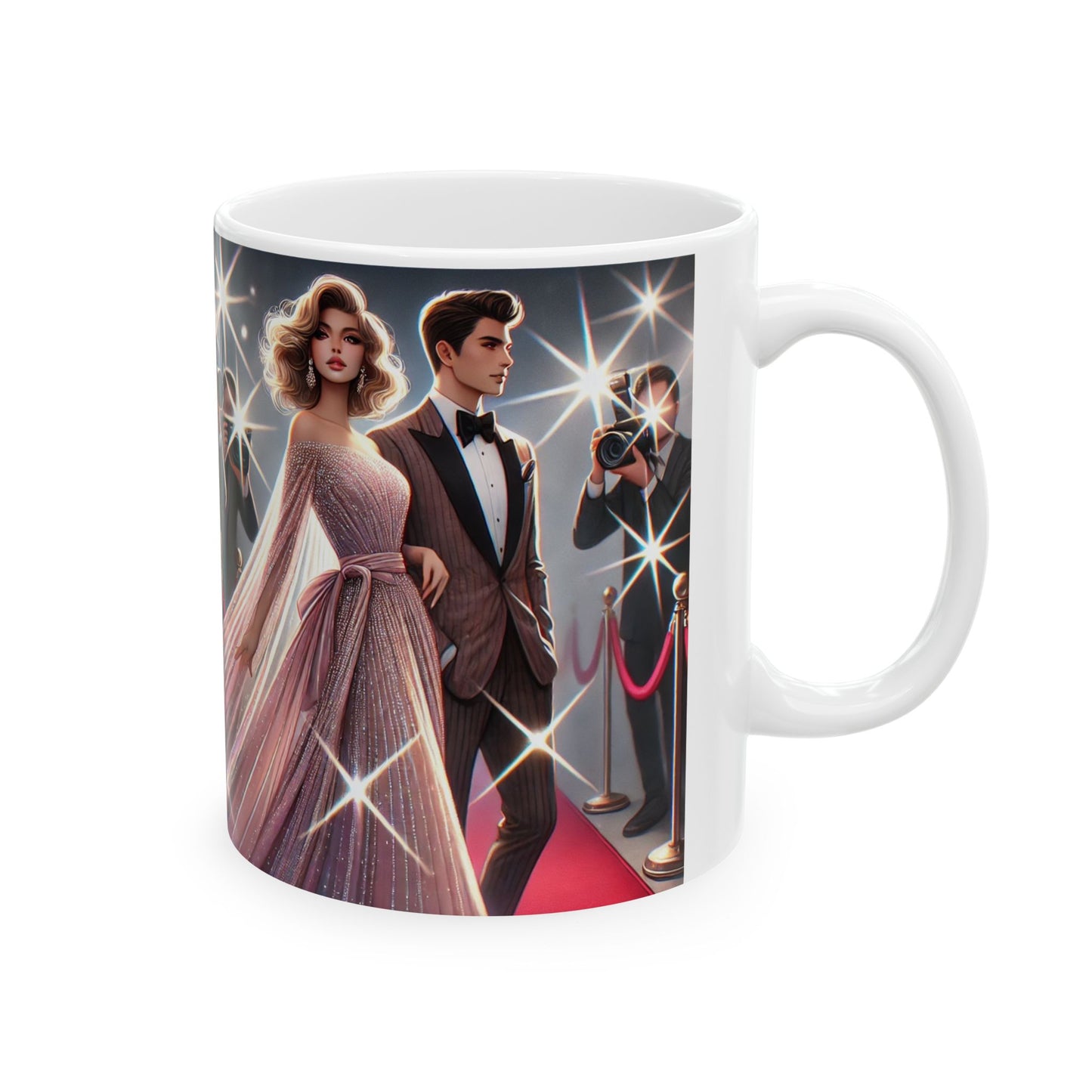 Glamorous Hollywood Ceramic Mug – Perfect Gift for Movie Lovers and Celebrities