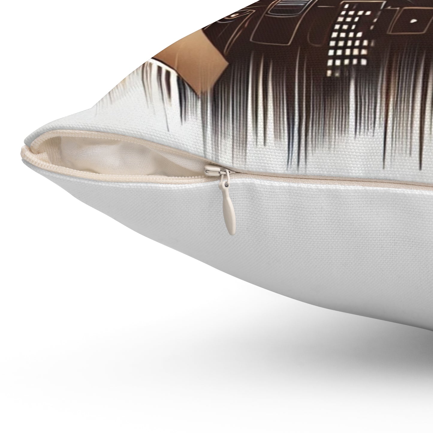 Spun Polyester Square Pillow