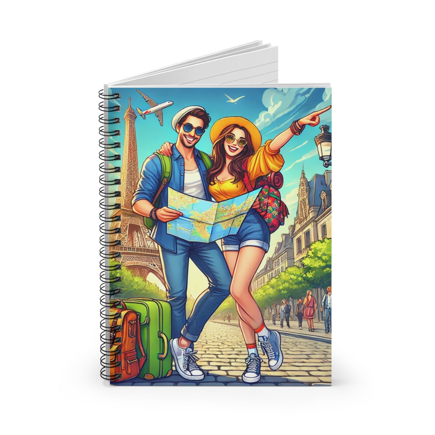 Travel Planner Spiral Notebook - Adventure Awaits Design