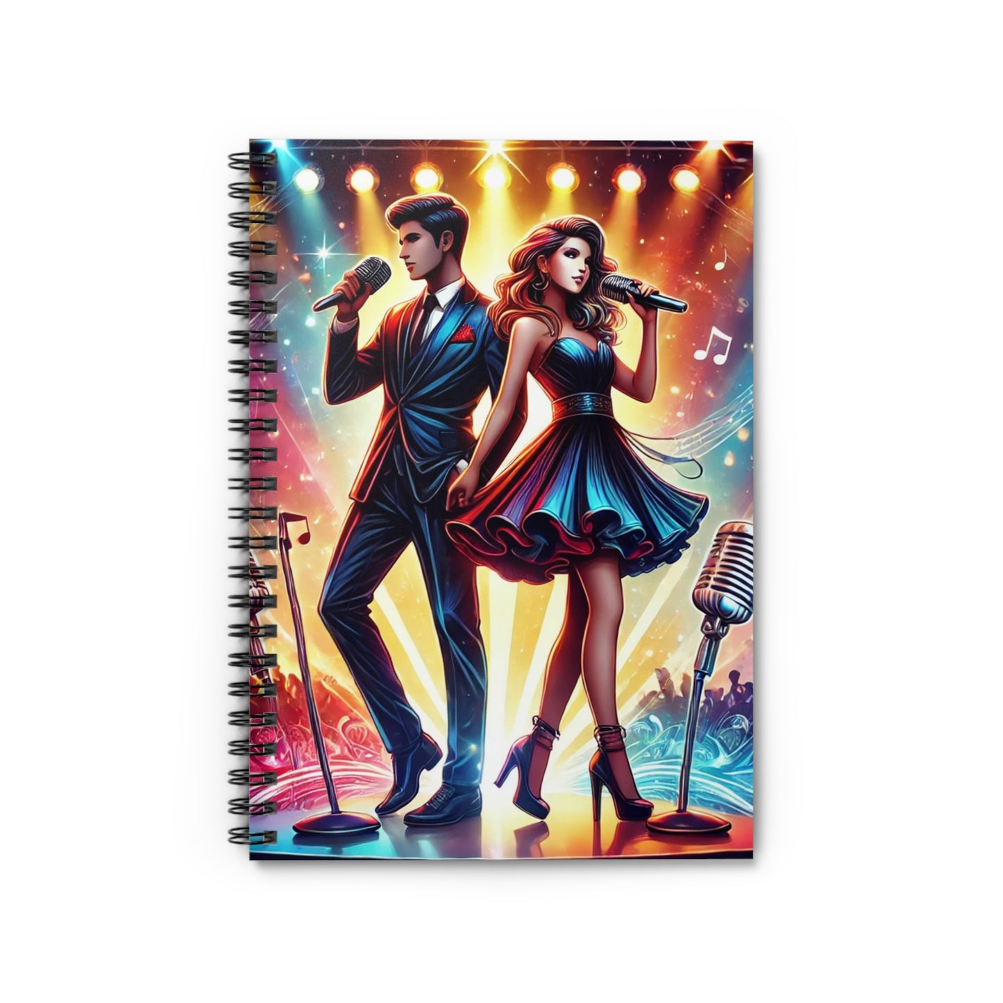 Stylish Concert Spiral Notebook - Ruled Line for Music Lovers