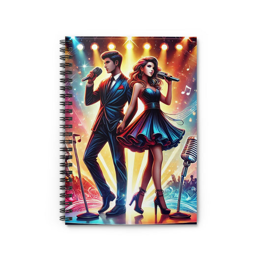 Stylish Concert Spiral Notebook - Ruled Line for Music Lovers