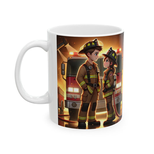 Firefighter Ceramic Mug - Heroic Designs for Firefighters & Enthusiasts
