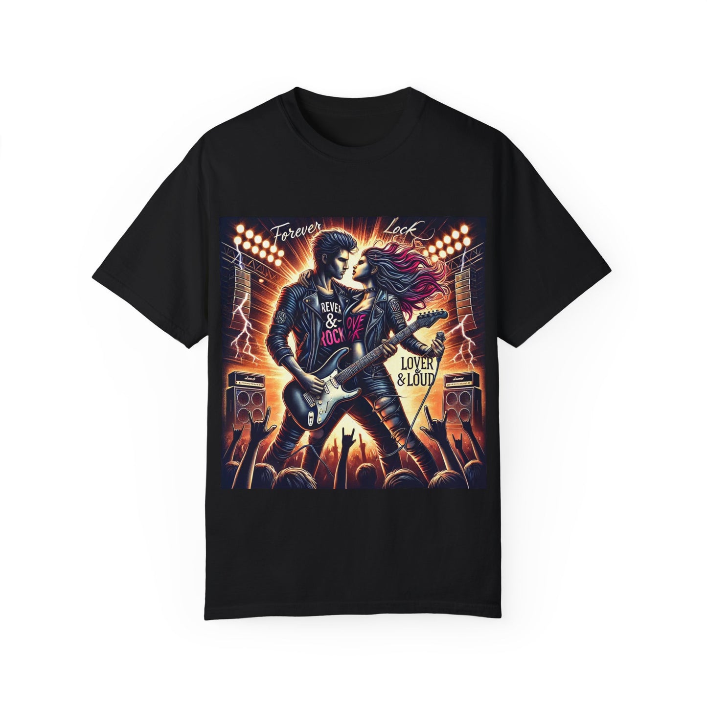 Rock & Love Unisex Garment-Dyed T-shirt - Forever & Loud