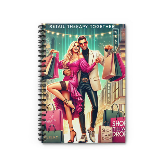 Shopaholic Lover Notebook - Trendy Shopping-Themed Journal for Fashion Lovers & Couples