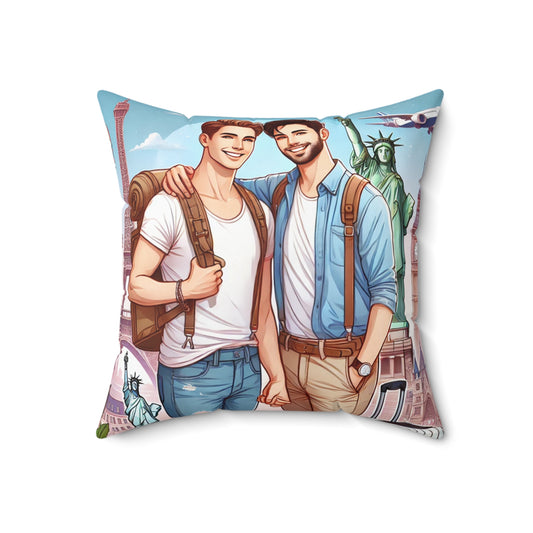 Adventure Together Pillow - Travel-Inspired Home Decor