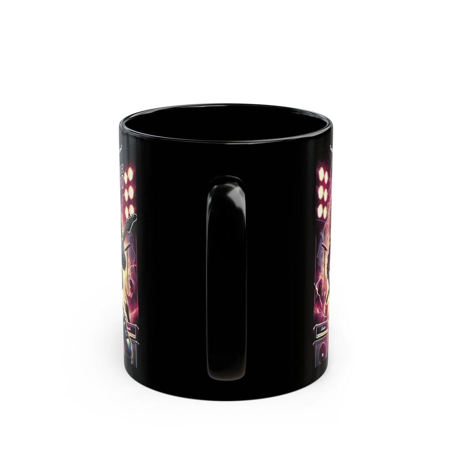 Forever Lovd Rocker Mug - 11oz & 15oz Black Coffee Cup for Music Lovers