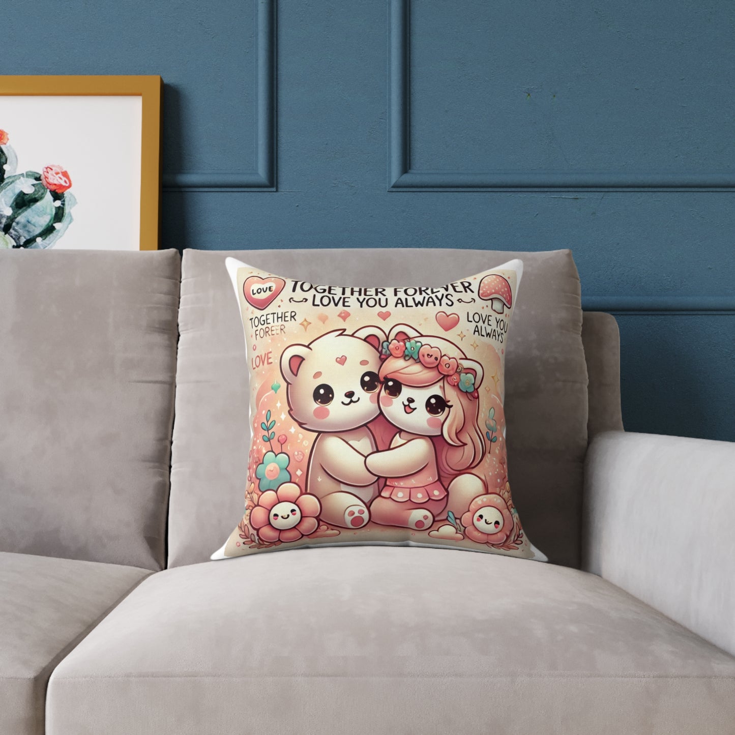 Cute Together Forever Love Pillow